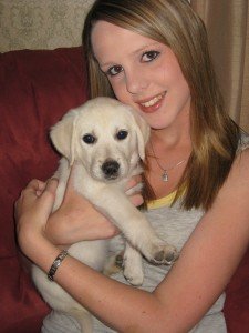 DD#2 with the cutest pup in the world!!